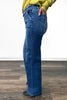 The Astrid from Risen: High-Rise Wide Leg Belted Denim