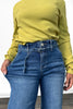 The Astrid from Risen: High-Rise Wide Leg Belted Denim