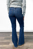 The Debbie from Risen: High-Rise Tummy Control 4-Way Stretch Flare Denim
