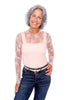 Women's Scalloped Sheer Lace Long Sleeve Top *Final Sale*