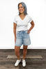 The Jovie by Ava Lane: High-Rise Tummy Control Denim Shorts
