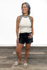 The Lexie by Ava Lane: Mid-Rise Black Denim Shorts