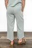 Women's Embroidered Linen Blend Ankle Pants