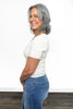 Women's Ribbed Fine Gauge Short Sleeve Top