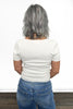 Women's Ribbed Fine Gauge Short Sleeve Top