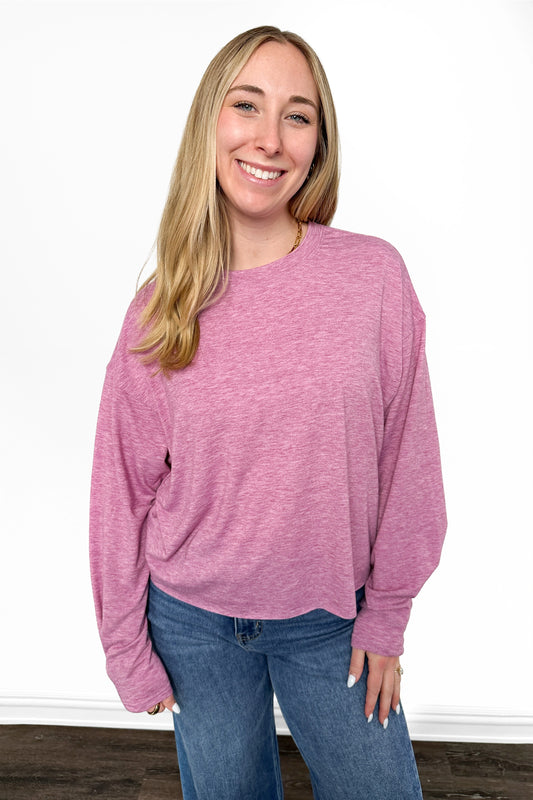 ALB Custom Women's Oversized Round Neck Long Sleeve Top