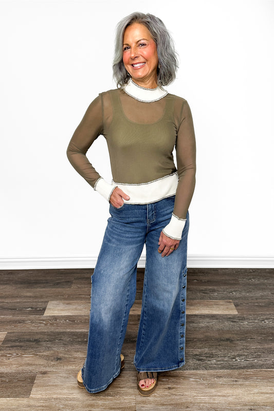 ALB Custom Women's Lightweight Mesh Long Sleeve Top