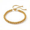 ALB Custom Gold Adjustable Beaded Bracelet