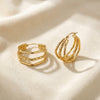 ALB Custom Gold Triple Hoop Earrings *Final Sale*
