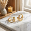 ALB Custom Gold Triple Hoop Earrings *Final Sale*