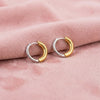 ALB Custom Two-Tone Chunky Hoop Earrings *Final Sale*