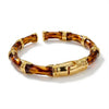 ALB Custom Bamboo-Style Hinged Bangle Bracelet