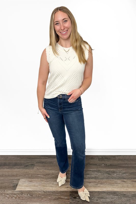 ALB Custom Women's Pointelle Knit Tank Top