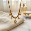 ALB Custom Gold Charmed Necklace *Final Sale*
