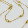 ALB Custom Gold Marquise Station Necklace *Final Sale*