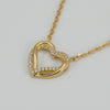 ALB Custom Sparkling Double-Layer Heart Pendant Necklace *Final Sale*