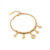 ALB Custom Gold Charmed Bracelet