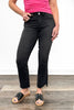 The Knox by Ava Lane Mid-Rise Tummy Control Cropped Bootcut Vintage Black Denim