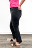 The Knox by Ava Lane Mid-Rise Tummy Control Cropped Bootcut Vintage Black Denim