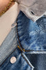 The Misty by Ava Lane Classic Loose Fitted Removable Hood Denim Jacket