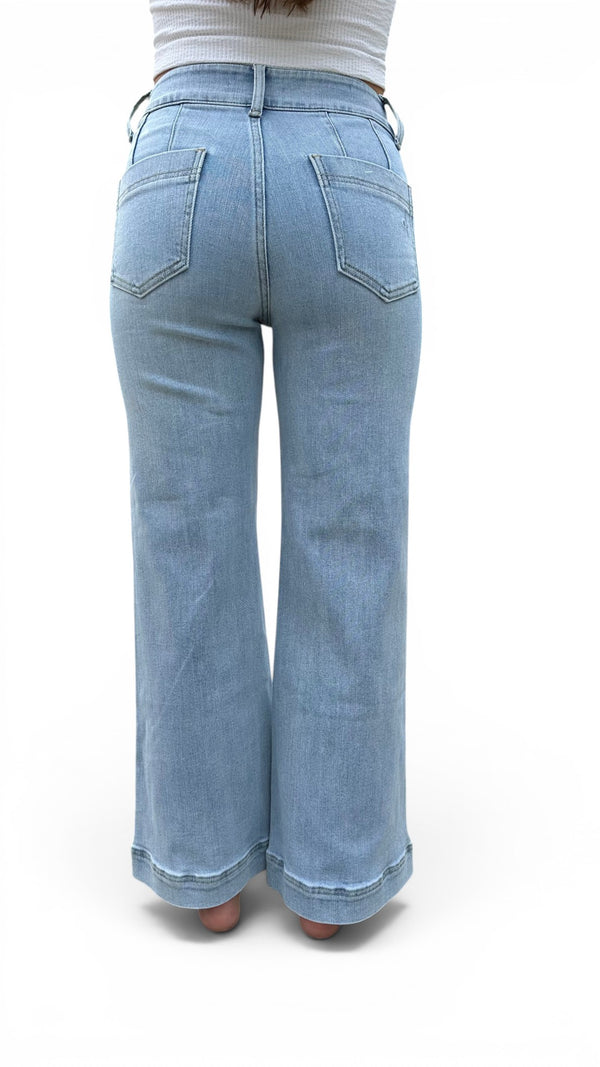 Super High-Rise Tummy Control Wide Leg Jeans