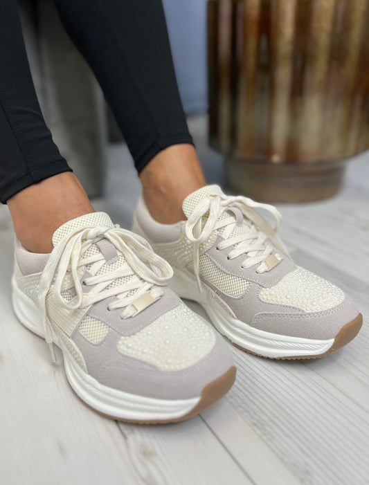 Outwoods Stride In Style Women's Lace Up Embellished Sneaker