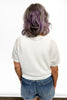 Women's American Flag Short Sleeve Sweater by Ava Lane