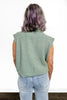 Women's Ribbed Turtleneck Sleeveless Sweater Vest by Ava Lane