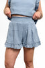 Women's Lightweight Ruffle Trim Top and Shorts Set by Ava Lane