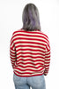 Women's Button Front Striped Cardigan by Ava Lane