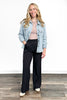 Light Wash Oversized Denim Shacket