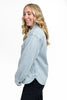 Light Wash Oversized Denim Shacket