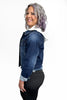 Hooded Raw Hem Denim Jacket