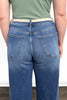 Mid-Rise Tummy Control Vintage Wash Straight Leg Jeans