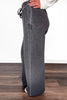 ALB Custom Women's Solid Dark Gray Wide Leg Pants *Two Lengths* *Final Sale*
