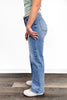 High-Rise Tummy Control Vintage Light Blue Wide Leg Jeans