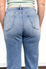 High-Rise Tummy Control Vintage Light Blue Wide Leg Jeans