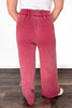 ALB Custom Women's Solid Wine Wide Leg Pants *Two Lengths* *Final Sale*