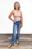 Mid-Rise Tummy Control Vintage Blue Bootcut Jeans