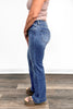 Mid-Rise Tummy Control Vintage Blue Bootcut Jeans