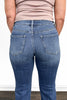 Mid-Rise Tummy Control Vintage Blue Bootcut Jeans