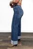 The Maxine from Lovervet: High-Rise Cuffed Wide Leg Denim