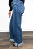 The Naomi from Vervet: Super High-Rise Baggy Wide Leg Denim