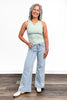 Super High-Rise Tummy Control Wide Leg Jeans