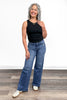 High-Rise Tummy Control Wide Leg Jeans