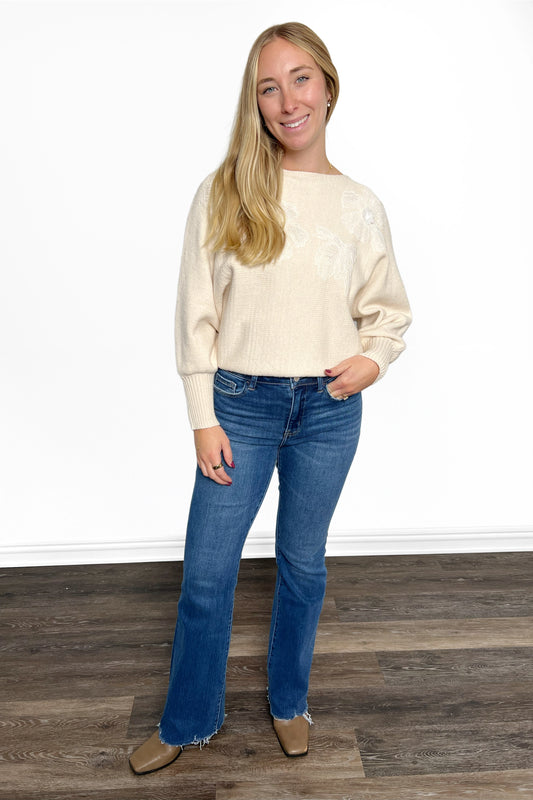 The Christa from Lovervet: High-Rise Tummy Control Bootcut Denim