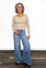 The Ingrid from Lovervet: High-Rise Palazzo Denim