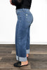 The Leanne from Lovervet: High-Rise A Line Wide Leg Cuffed Denim *Final Sale*