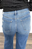The Leanne from Lovervet: High-Rise A Line Wide Leg Cuffed Denim *Final Sale*