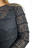 ALB Custom Women's Textured Lace Long Sleeve Top